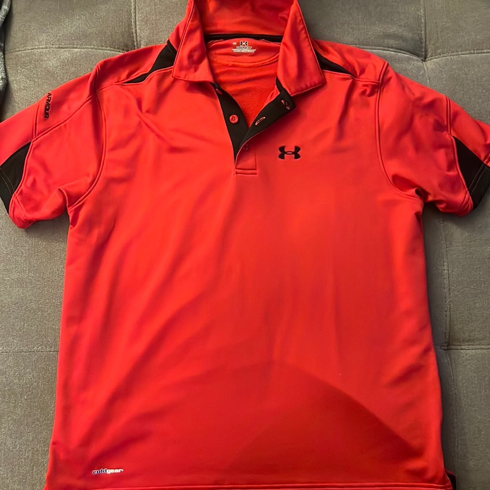 Under Armour cold gear polo. Size L